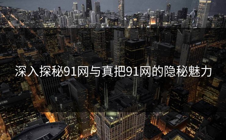 深入探秘91网与真把91网的隐秘魅力